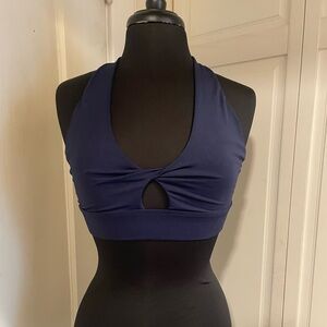 Fabletics Deep Blue Halter Sports Bra